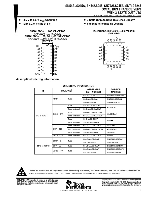 SN74AS245