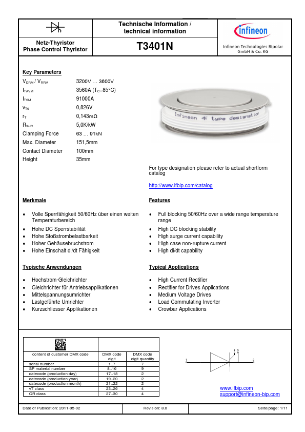 T3401N Datasheet Preview