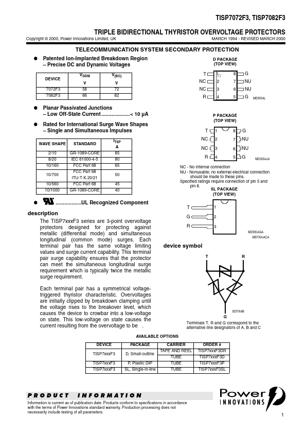 TISP7072F3DR