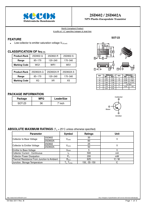 2SD602A