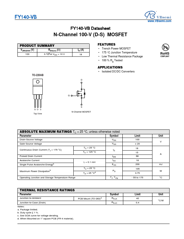 FY140 Datasheet Preview