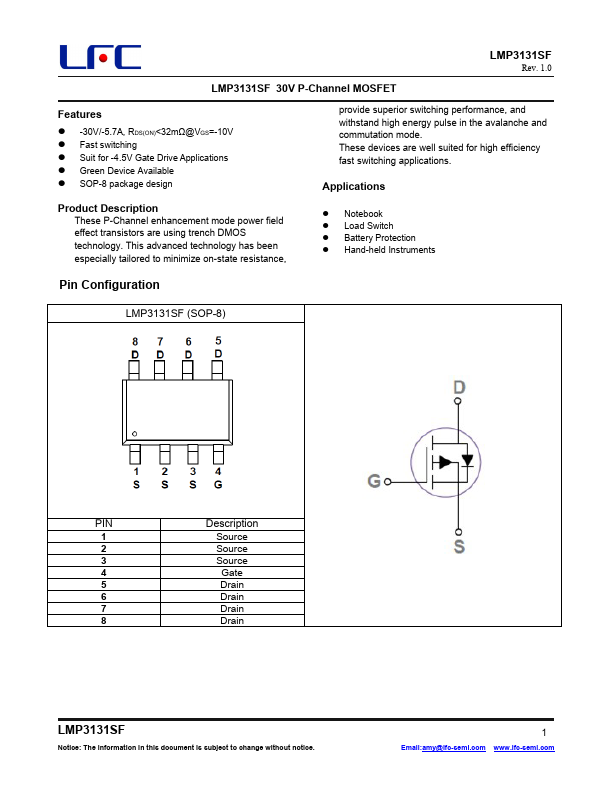 LMP3131SF Datasheet Preview