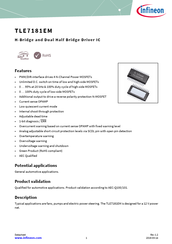 TLE7181EM Datasheet Preview