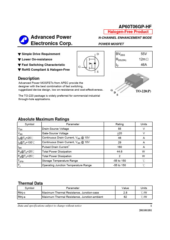 AP60T06GP-HF