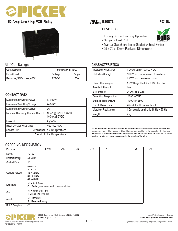 PC10L-50 Datasheet Preview