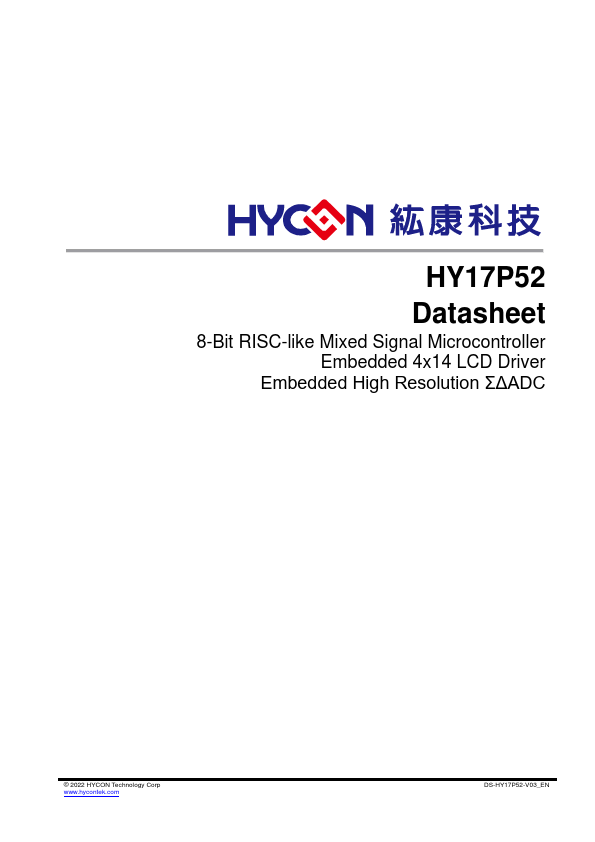HY17P52 Datasheet Preview