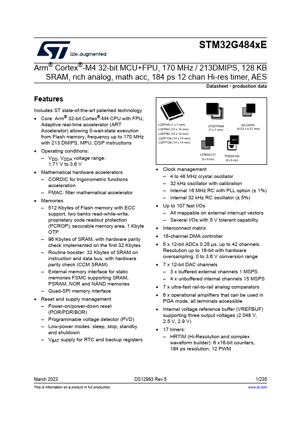 STM32G484RE