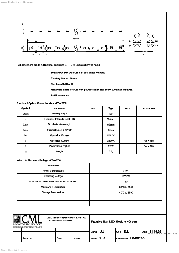LM-FB26G Datasheet Preview