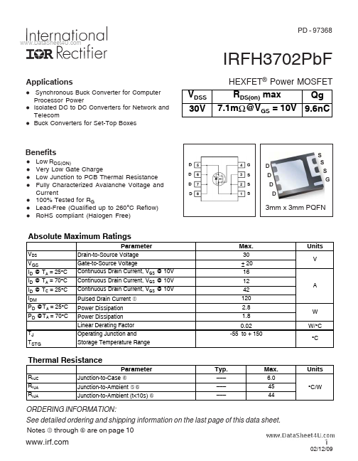 IRFH3702PBF