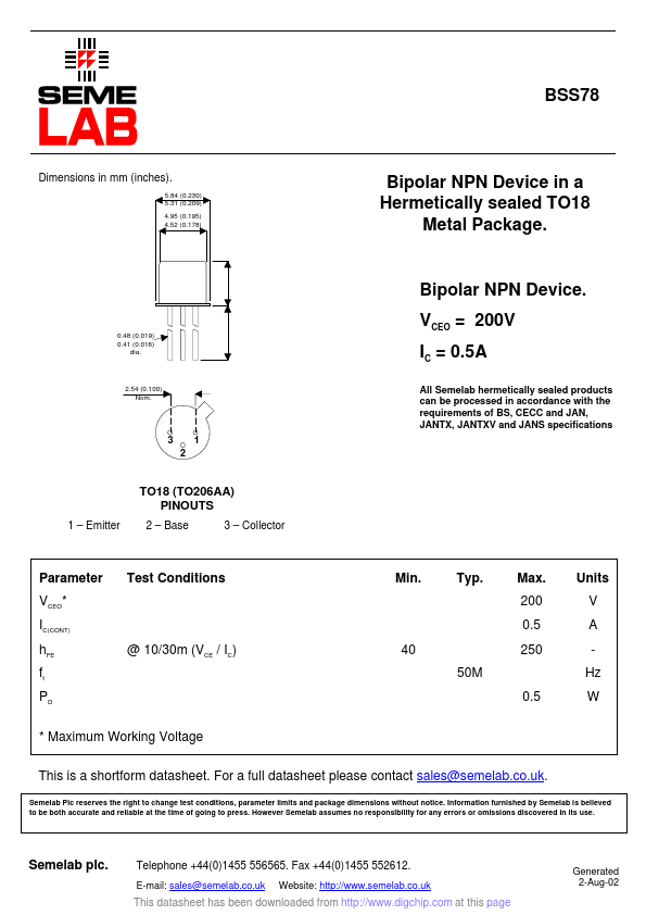 BSS78