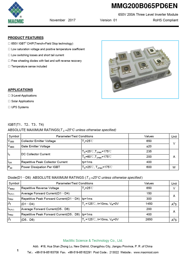 MMG200B065PD6EN