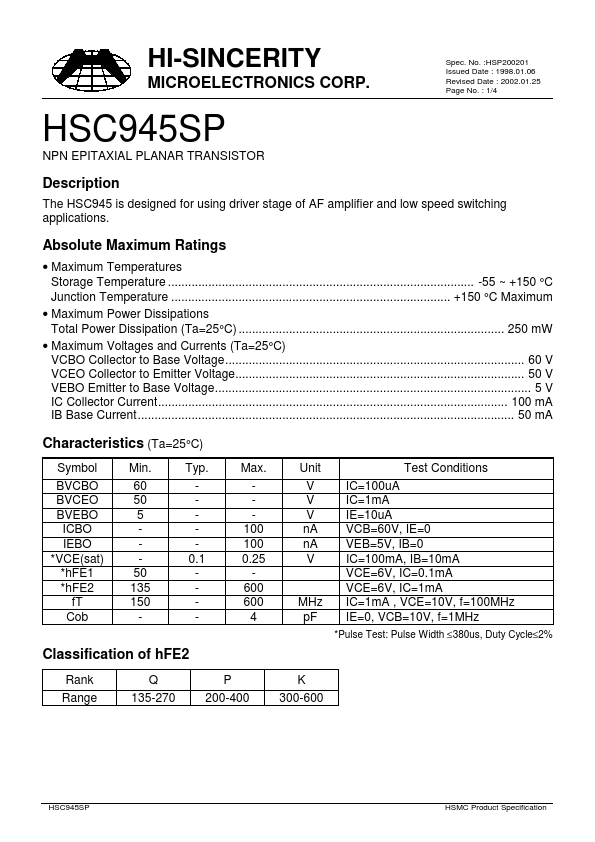 HSC945SP
