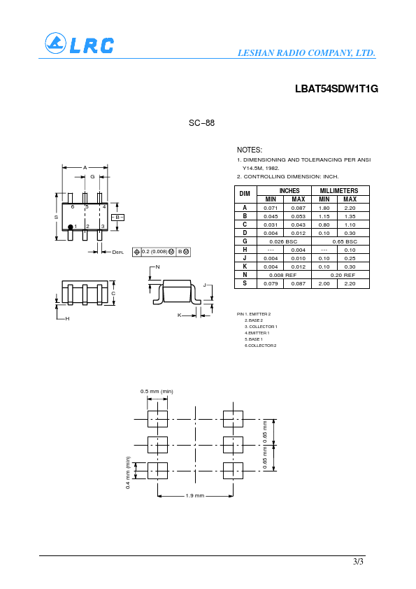 LBAT54SDW1T1G