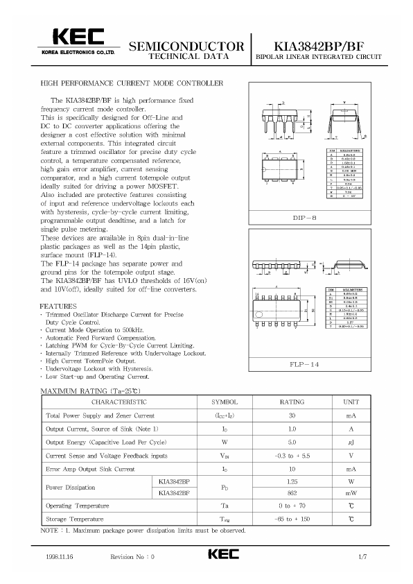 KIA3842BF