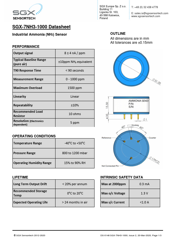 SGX-7NH3-1000 Datasheet Preview