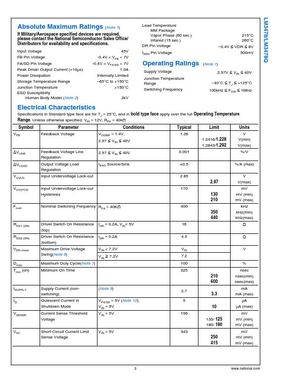 datasheet Preview Page 3