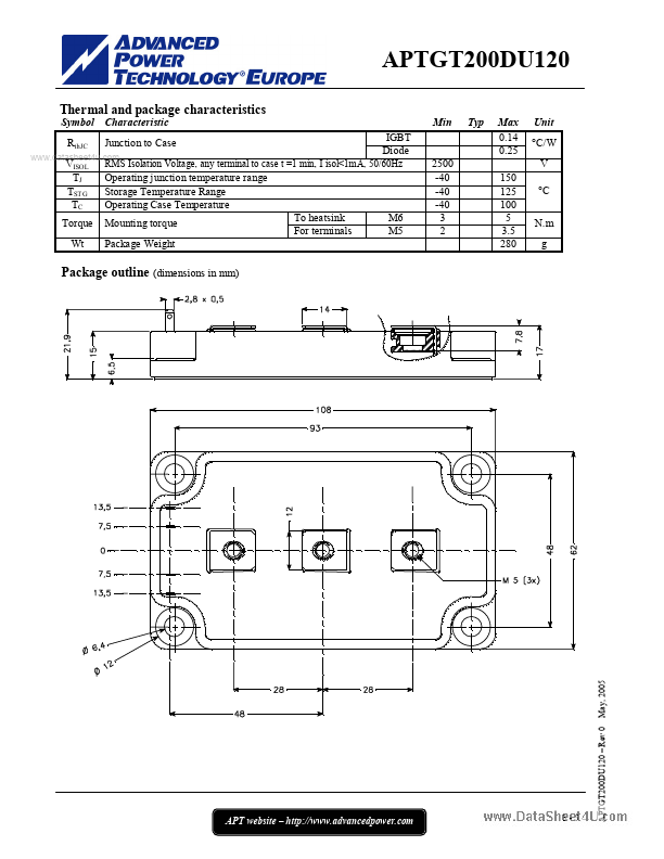 APTGT200DU120