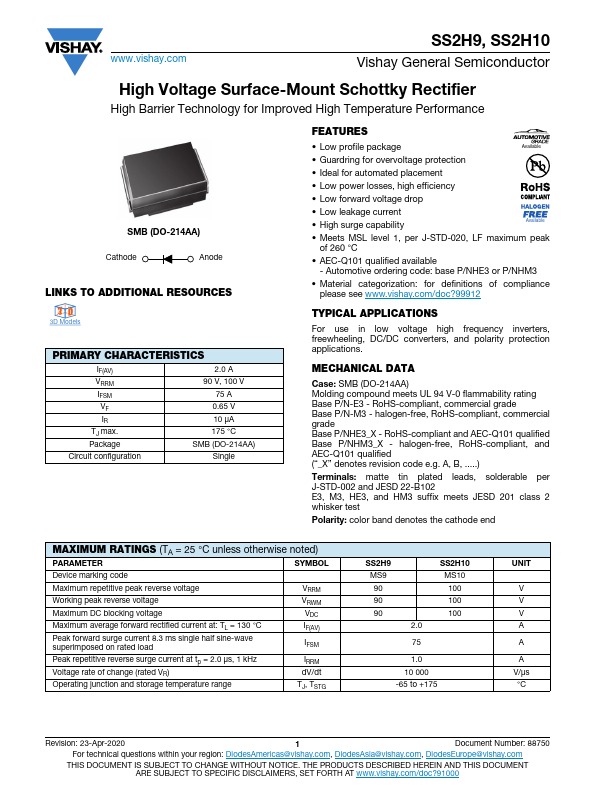 SS2H10 Datasheet Preview