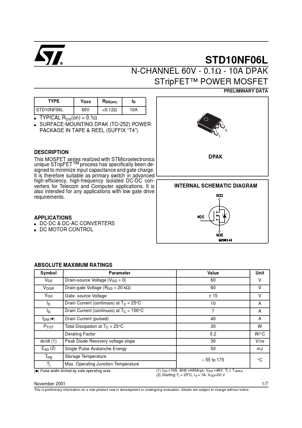 STD10NF06L