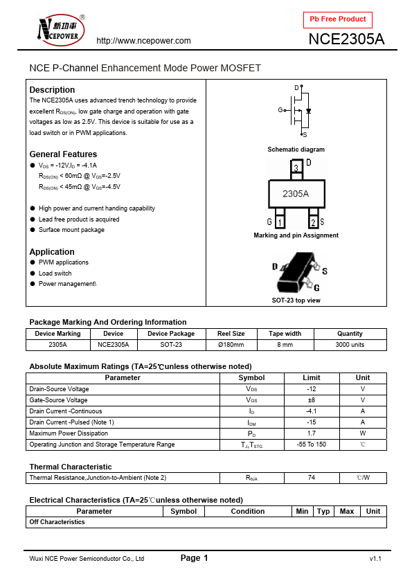 NCE2305A