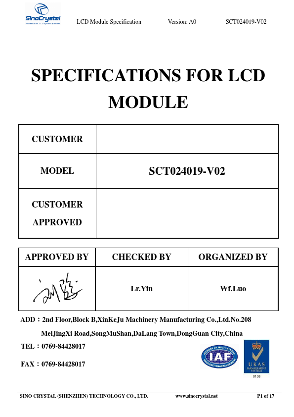 SCT024019-V02 Datasheet Preview