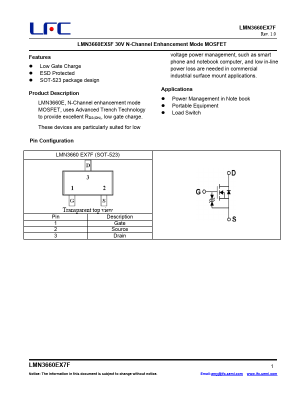 LMN3660EX7F Datasheet Preview