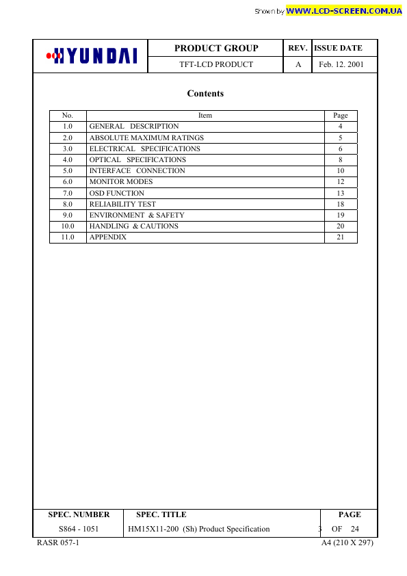 HM15X11-200-SH