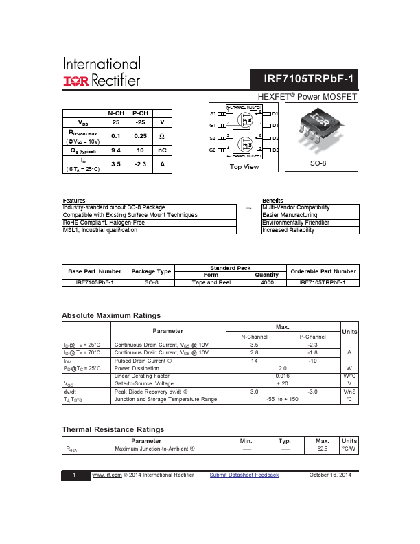 IRF7105TRPBF-1