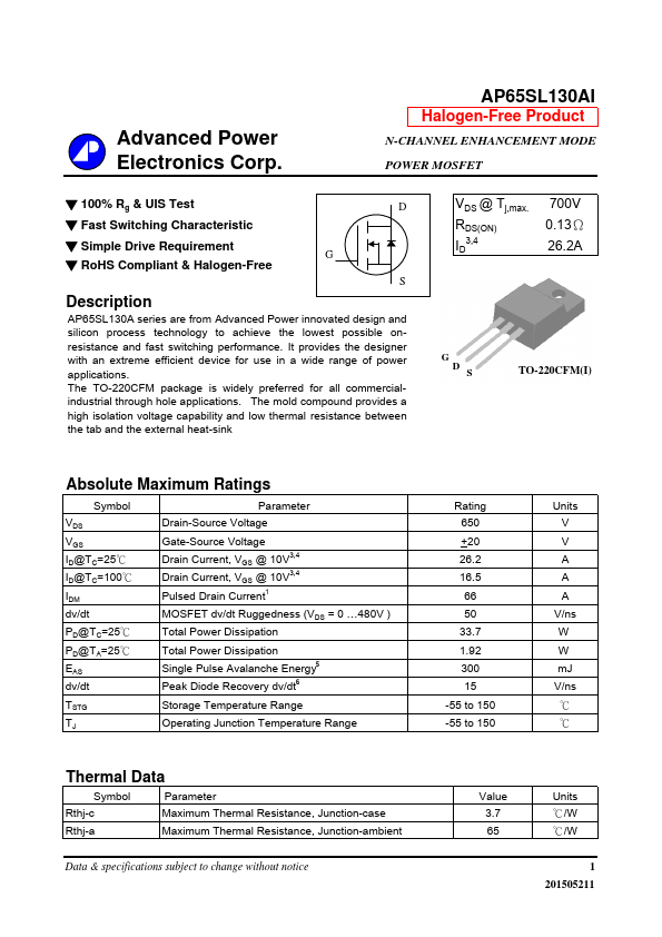 AP65SL130AI