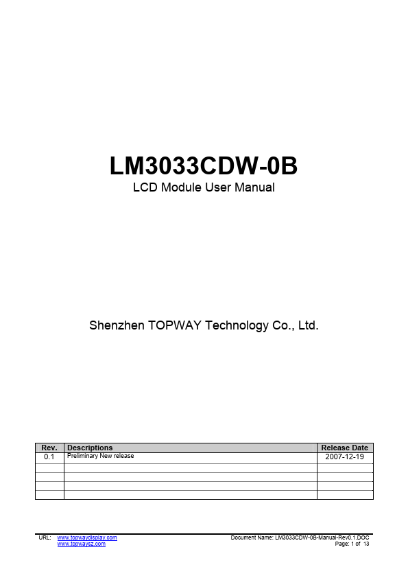 LM3033CDW-0B