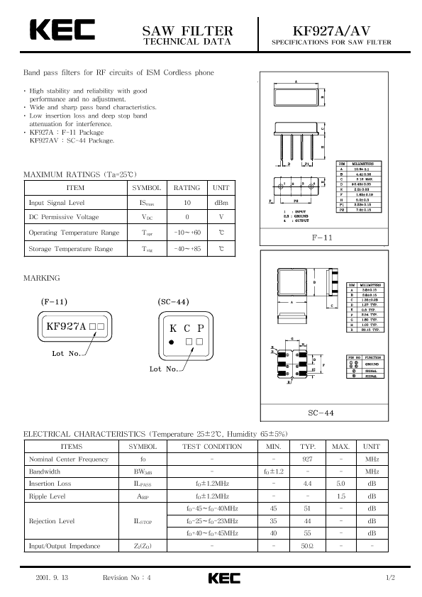 KF927AV