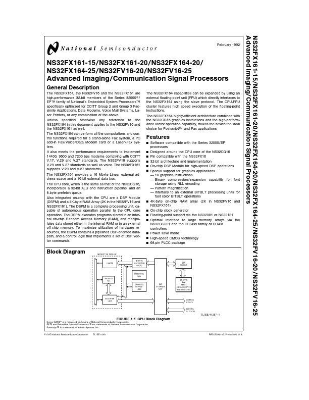 NS32FX164V-20