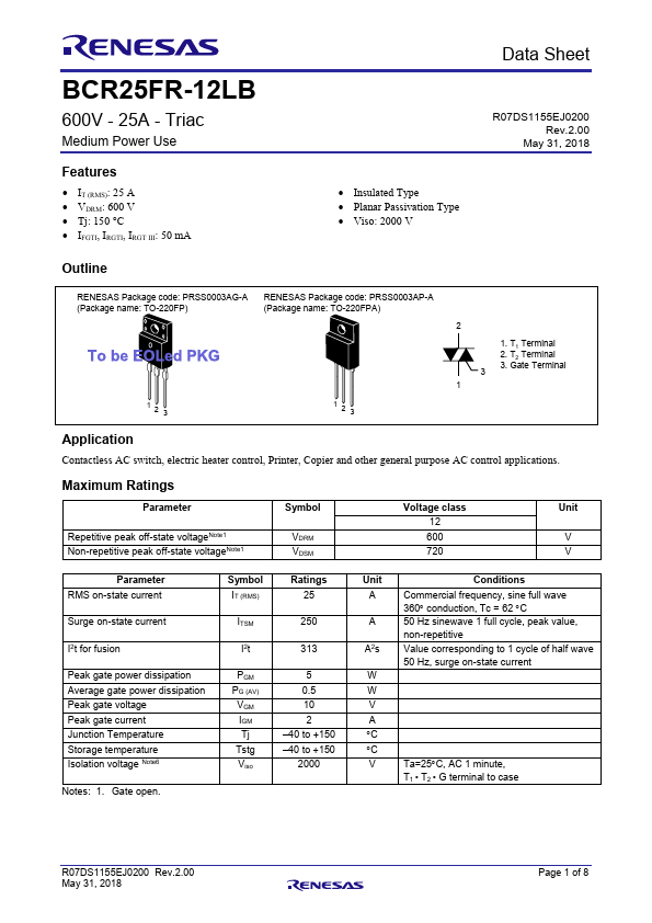 BCR25FR-12LB