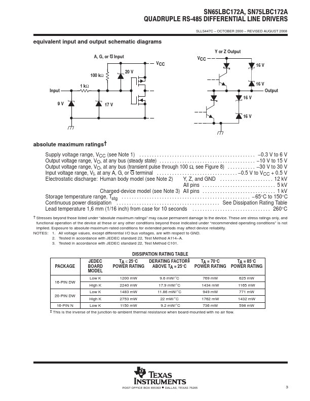 SN65LBC172A