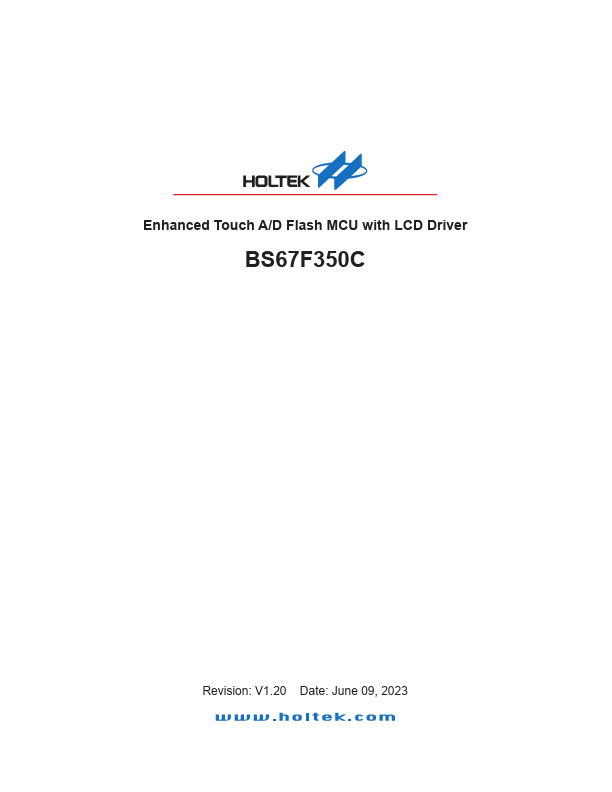BS67F350C Datasheet Preview