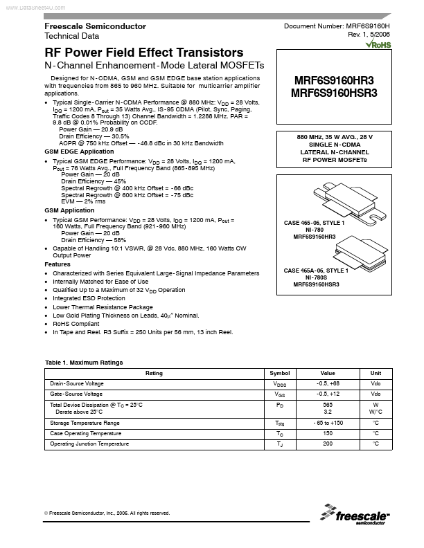 MRF6S9160HSR3