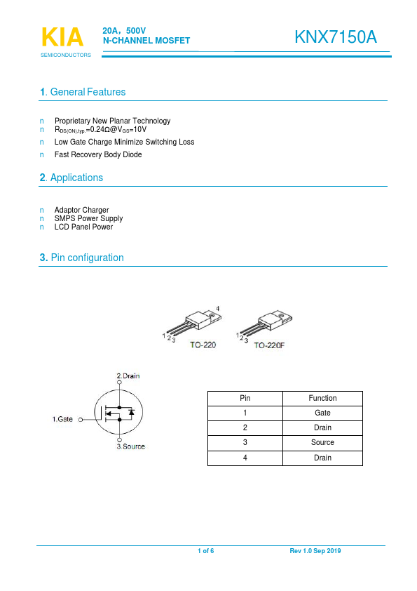 KNX7150A Datasheet Preview
