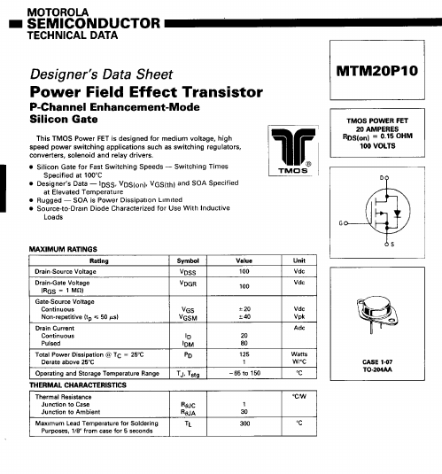 MTM20P10