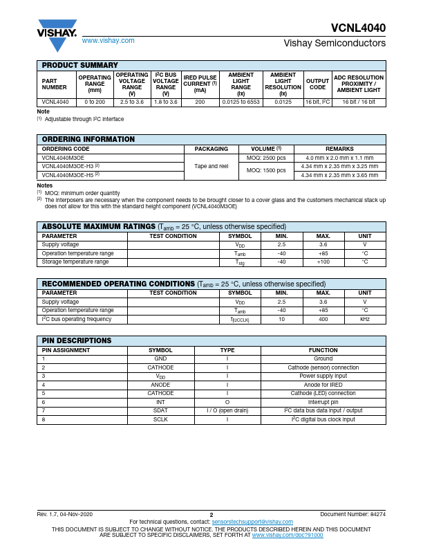 VCNL4040