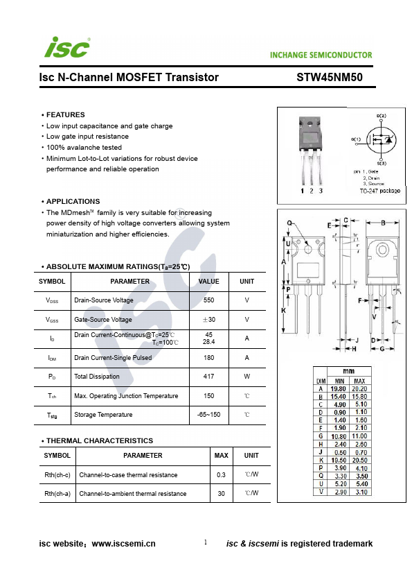 STW45NM50