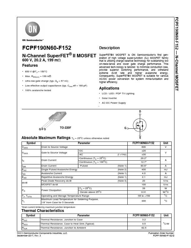 FCPF190N60-F152