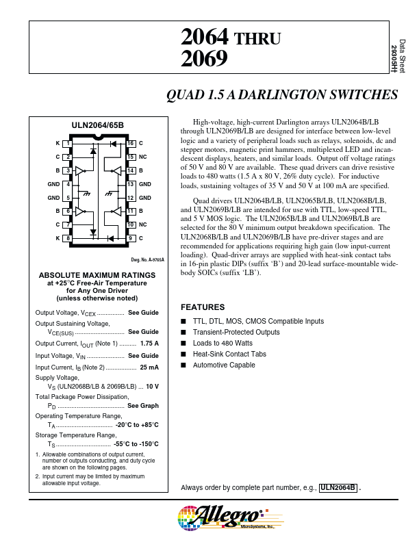 ULN2065LB