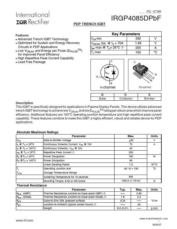 IRGP4085DPBF