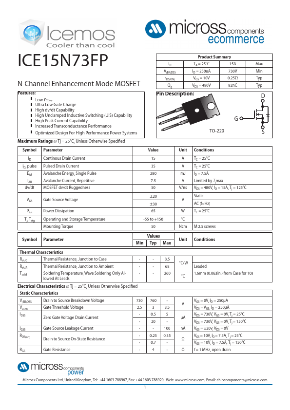 ICE15N73FP