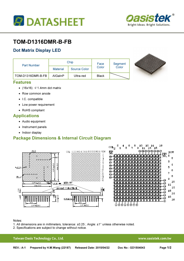 TOM-D1316DMR-B-FB