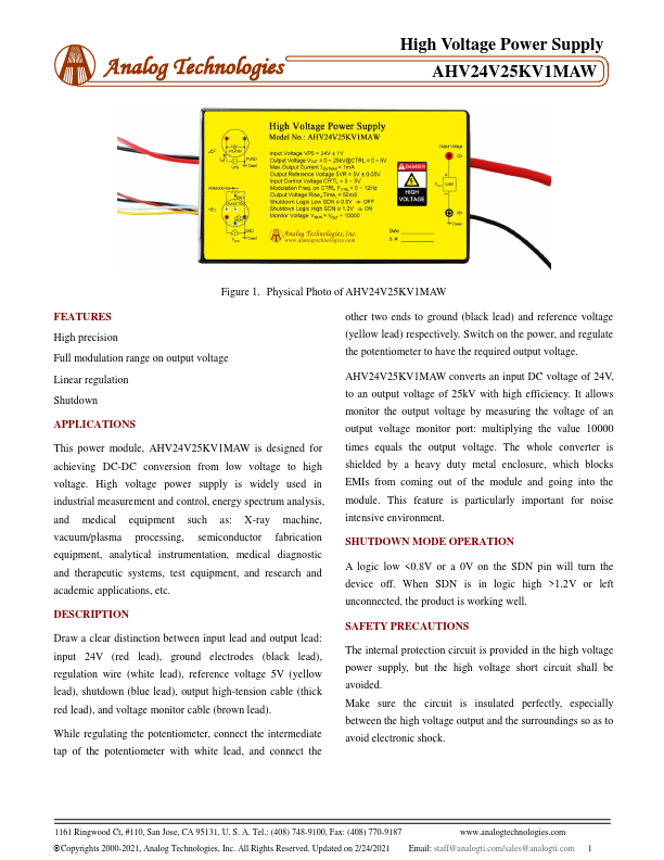 AHV24V25KV1MAW Datasheet Preview