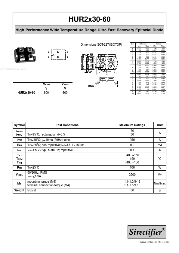 HUR2X30-60