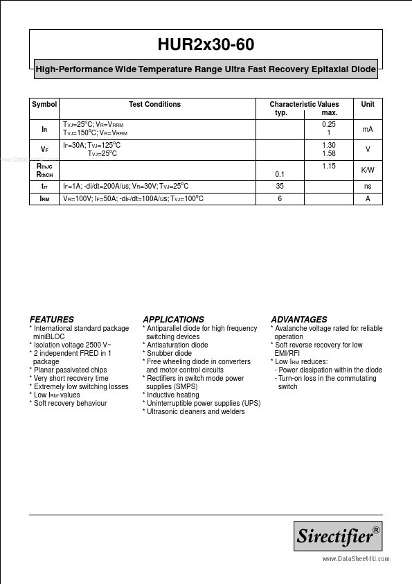 HUR2X30-60