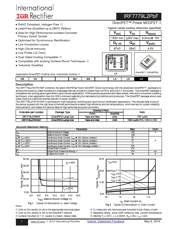 IRF7779L2PBF