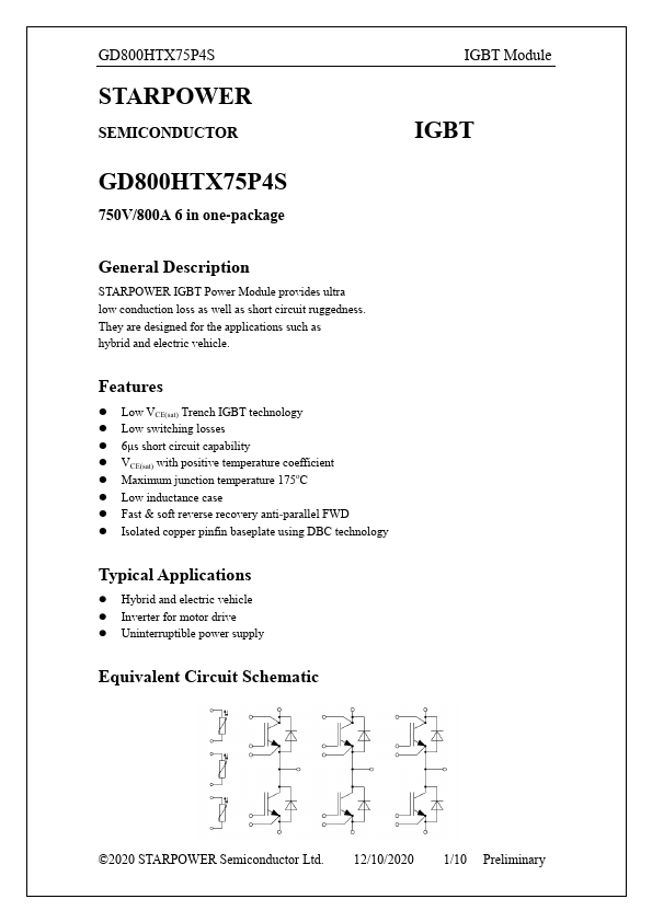 GD800HTX75P4S Datasheet Preview